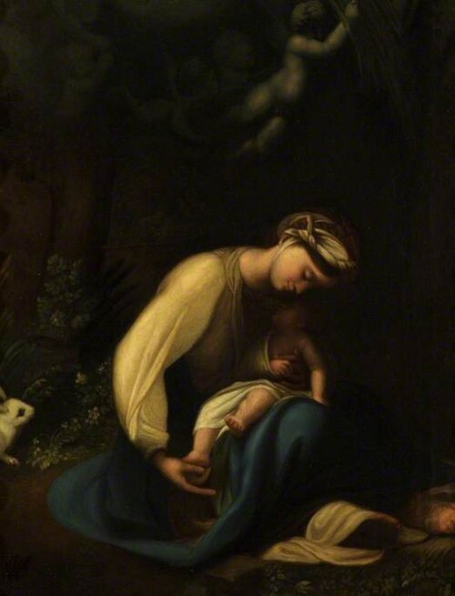 La Madonna del Coniglio (The Madonna of the Rabbit) (after Correggio), , Willes Maddox