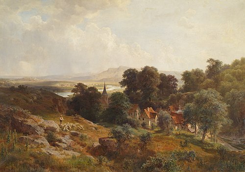 Sommerlandschaft, 1869, Ludwig Halauska