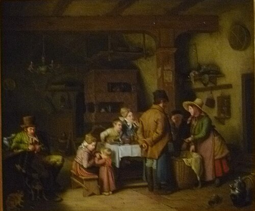 Fish seller, 1831, Ludwig August Most