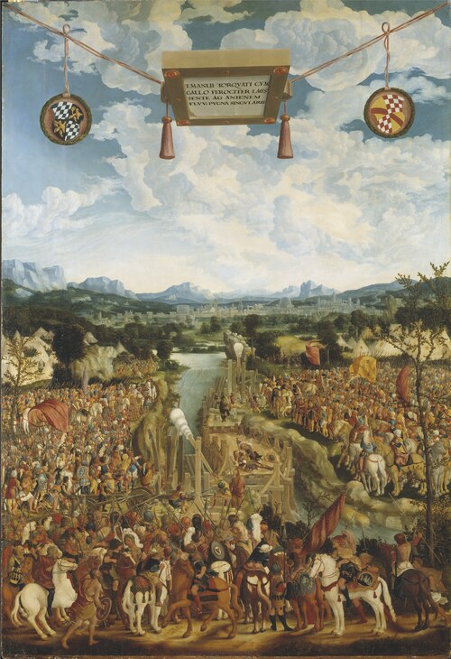 Manlius Torquatus Fighting a Gaul, 1600, Ludwig Refinger