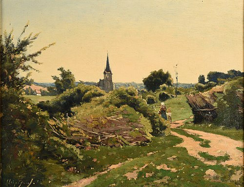 Temps de soleil à Saint-Privé, 1886, Henri Harpignies