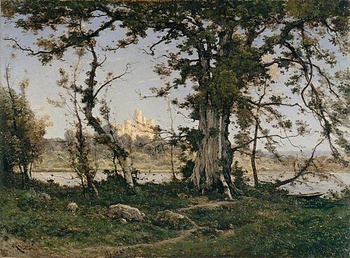 The Castle of Clisson, 1895, Henri Harpignies