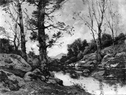 View at Hérisson, Allier, 1875, Henri Harpignies
