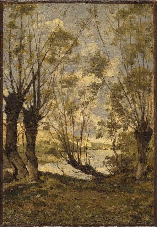 Willows on the Banks of the Loire, 1893, Henri Harpignies