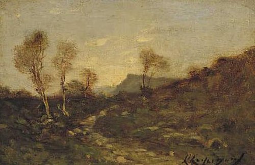 Hilly landscape with birches, 1890, Henri Harpignies