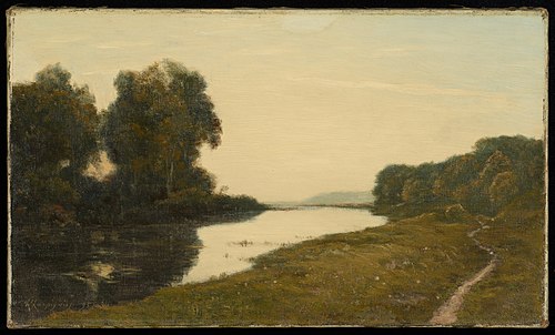View of a Stream, 1895, Henri Harpignies