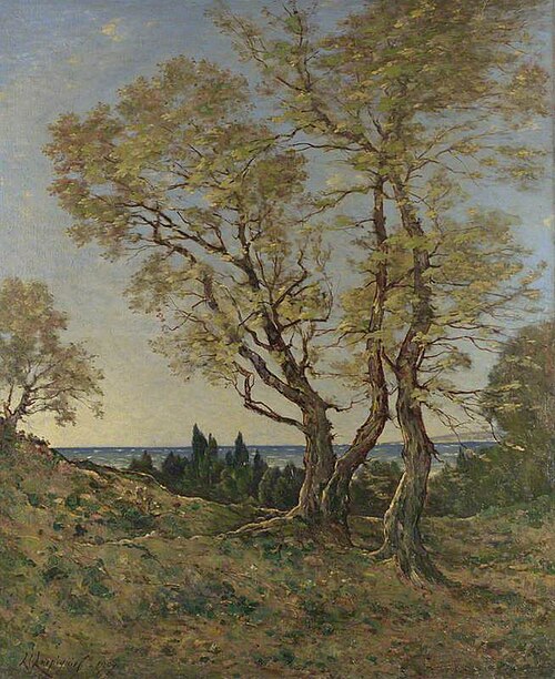 Olive Trees at Menton, 1907, Henri Harpignies