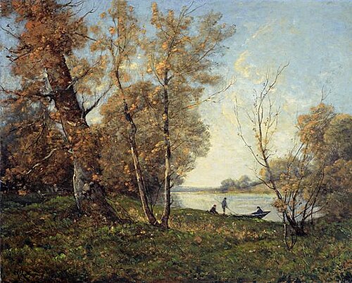 The Banks of the Loire, 1890, Henri Harpignies