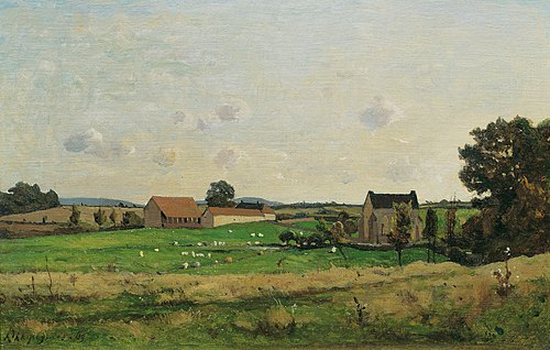 Das Landgut von Saulce (Dept. Gonne), 1869, Henri Harpignies
