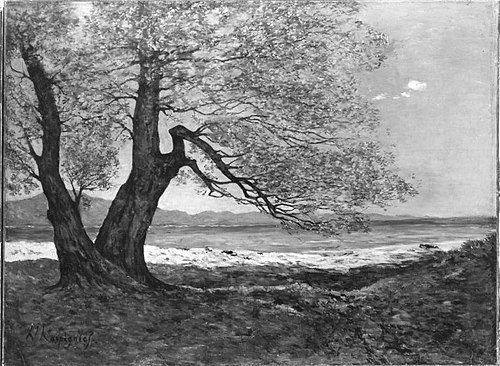 Die Bucht von Mentone, 1905, Henri Harpignies