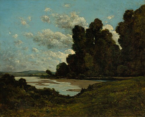 The River Loire at Nevers, 1901, Henri Harpignies