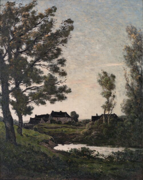 La Rigole à St. Privé, Yonne (Rivulet at St. Privé, Yonne), 1902, Henri Harpignies