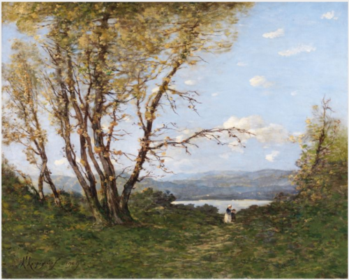 A Landscape, 1909, Henri Harpignies