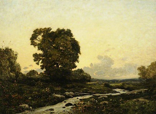 Sunset, , Henri Harpignies