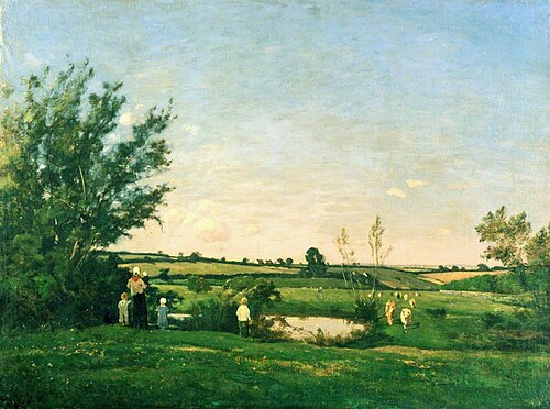 Environs de Saint Privé, Yonne, 1886, Henri Harpignies