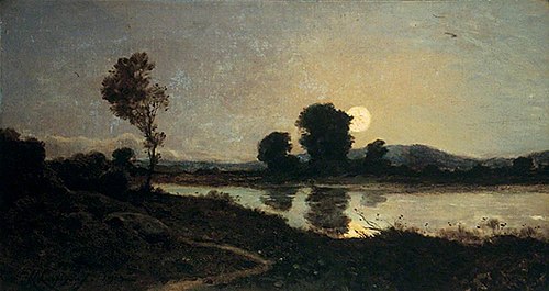 Moonlight on a Lake, 1902, Henri Harpignies