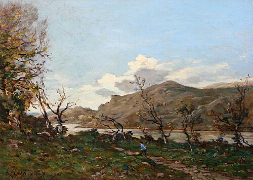 A Hilly Landscape, 1903, Henri Harpignies