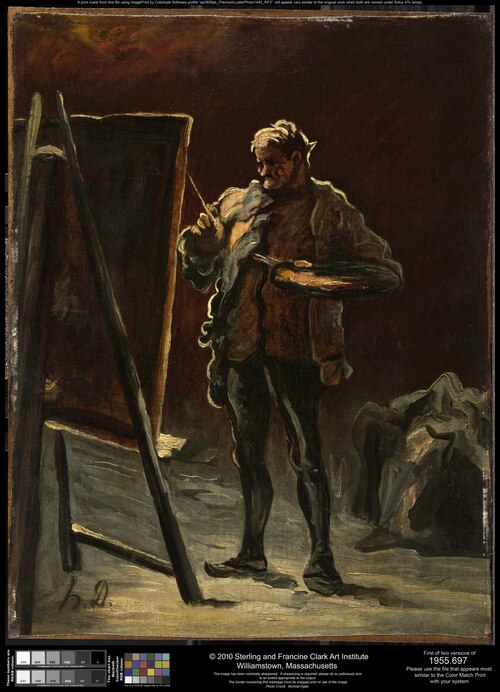 An Artist, 1872, Honoré Daumier