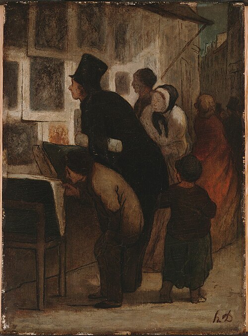 The Print Amateur, 1855, Honoré Daumier