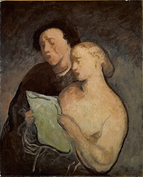 Two Singers, , Honoré Daumier