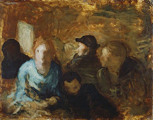 A Third Class Carriage, 1865, Honoré Daumier