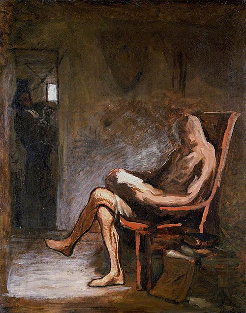 Don Quixote Reading, 1866, Honoré Daumier