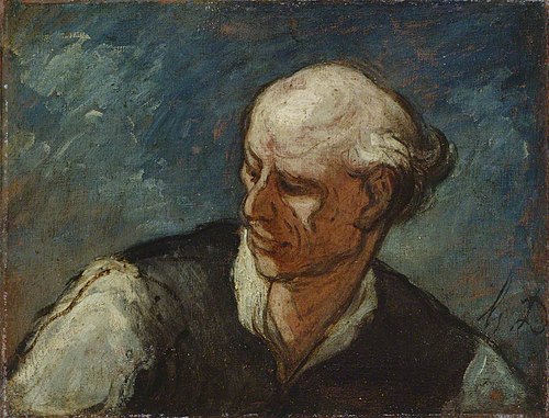 Head of a Man, 1855, Honoré Daumier