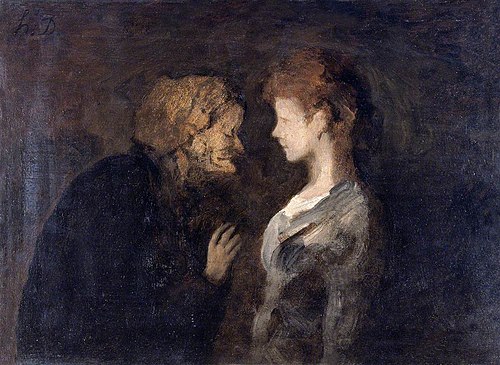 The Secret, , Honoré Daumier