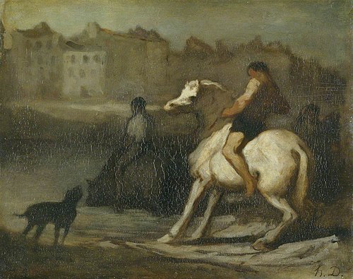 The Watering Place, 1855, Honoré Daumier