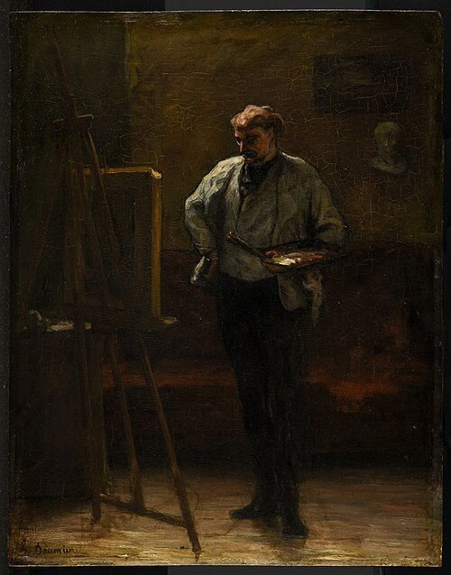 Le Peintre, 1867, Honoré Daumier