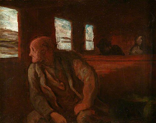 Le wagon de troisième classe, 1865, Honoré Daumier