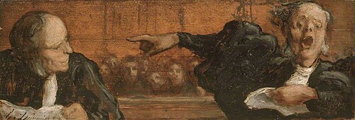 A Famous Case, , Honoré Daumier