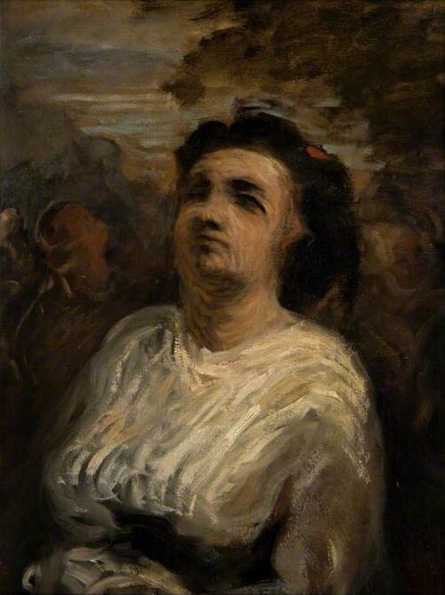 The Gossip, 1850, Honoré Daumier