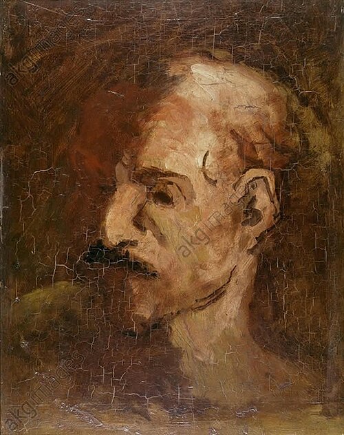 Tête de Don Quichotte, 1866, Honoré Daumier