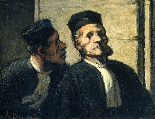 Les Deux Avocats, 1856, Honoré Daumier