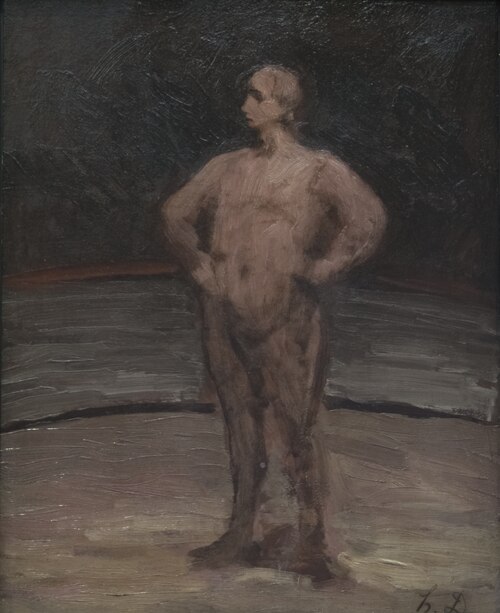 Un lutteur debout, 1867, Honoré Daumier