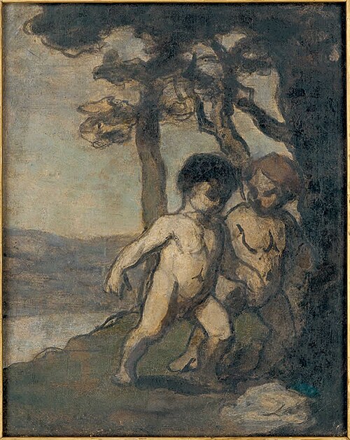 Deux enfants, 1852, Honoré Daumier