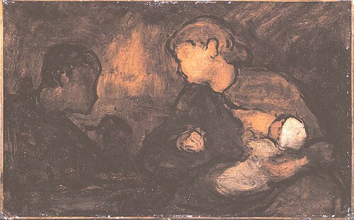 La soupe, 1857, Honoré Daumier