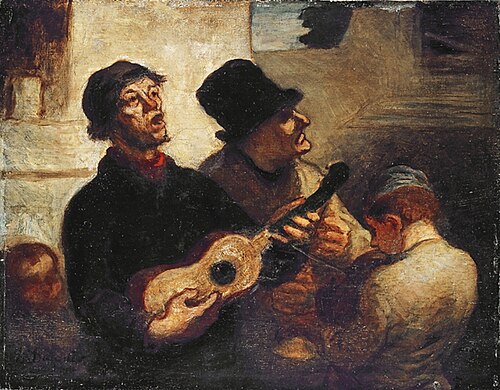 Les Chanteurs de rue, 1860, Honoré Daumier