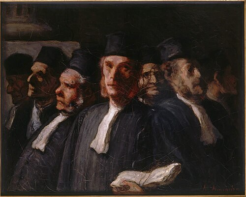 Les Avocats, 1860, Honoré Daumier