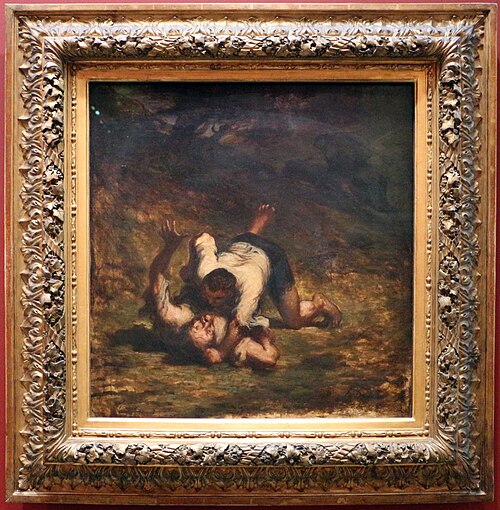 Les Voleurs et l'âne, 1858, Honoré Daumier