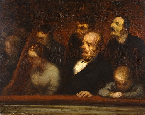 The Loge (In the Theatre Boxes), 1856, Honoré Daumier