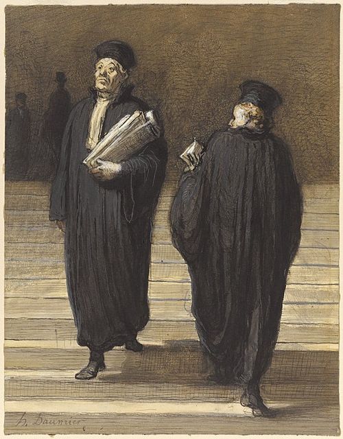 Les deux confrères Avocats, 1867, Honoré Daumier