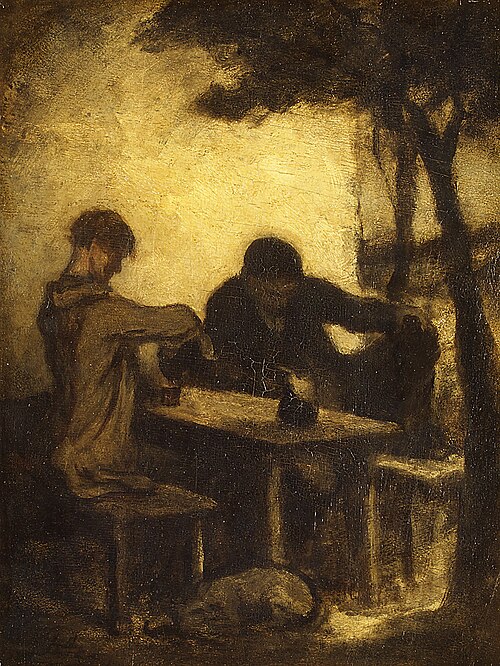 The Drinkers, 1861, Honoré Daumier