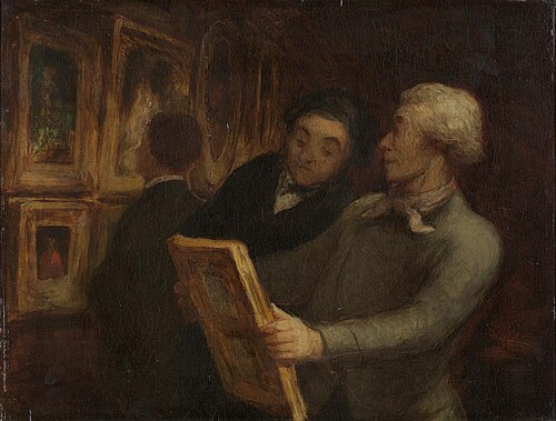 The Painting-Lovers, 1862, Honoré Daumier