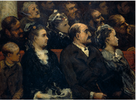 French Theater, 1856, Honoré Daumier