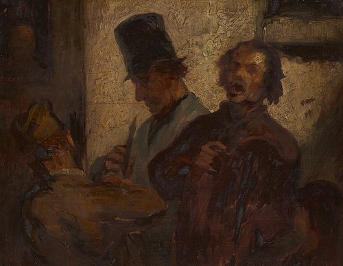 Street Musicians, 1855, Honoré Daumier