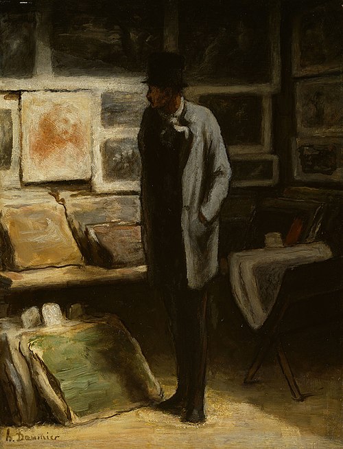 The Print Collector, 1860, Honoré Daumier