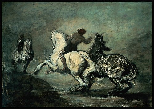 Horsemen, 1855, Honoré Daumier