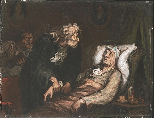 Le Malade imaginaire, 1860, Honoré Daumier